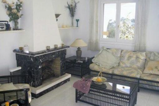Stylish fireplace