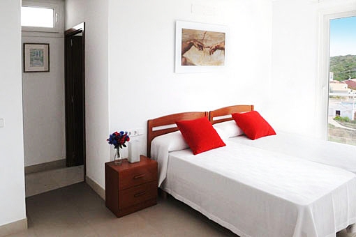 One of the three bed