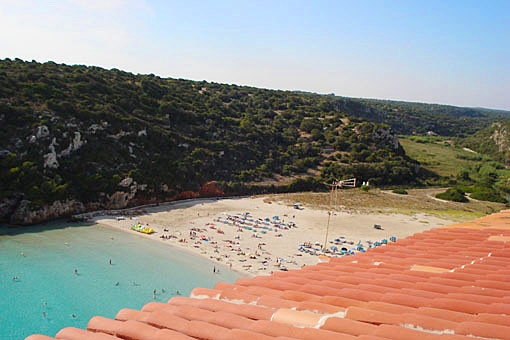 Views from the etrrace to the beach and the sea