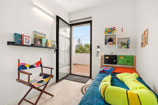 Kids room with further terrace