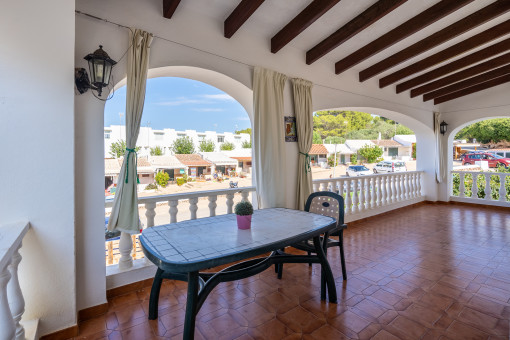 Large, covered terrace