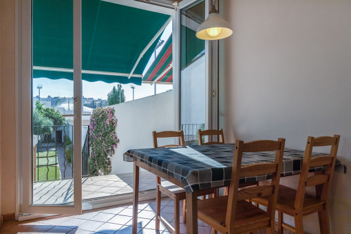 Further dining area with direct access to the garden