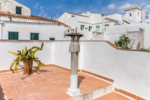 Sunny roof terrace