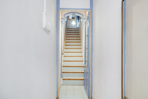 Typical staircase to the house