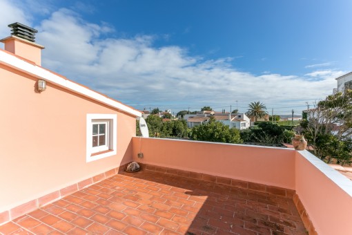 Sunny roof terrace