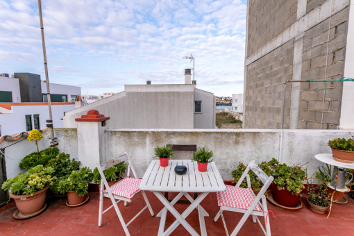 House with English architecture in Cala Corb, Es Castell