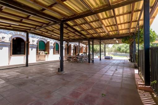 Covered terrace