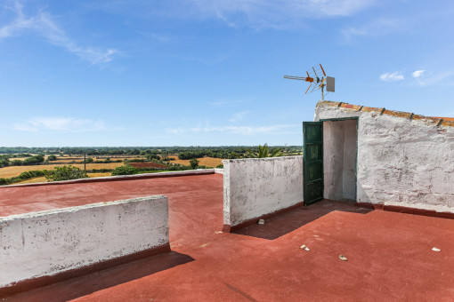 Sunny roof terrace