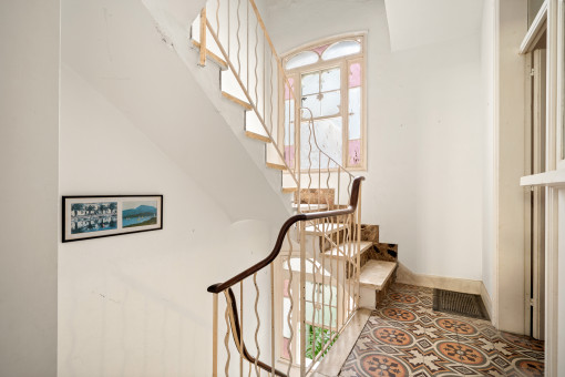 Charming staircase to the upper floors
