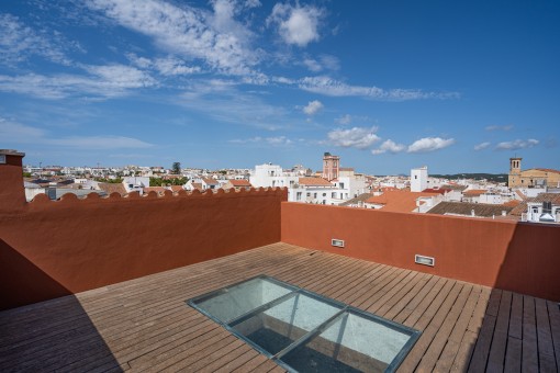 Large terrace with stunning views