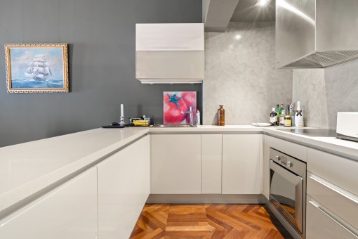 Modern, open kitchen