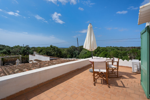 Roof terrace with sweeping views