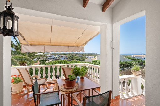 Enchanting covered sea view terrace