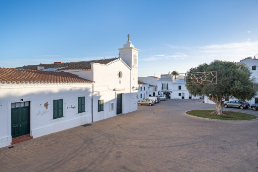 View to the church of Fornells