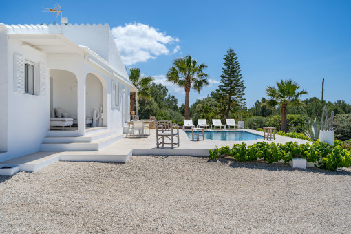 Inviting pool area